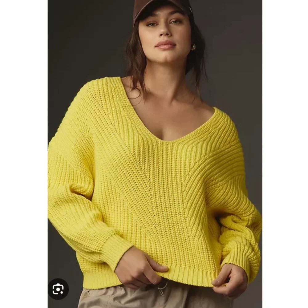 NWT Anthropologie Maeve Sculptured Pullover Sweater